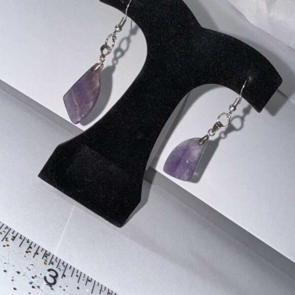 Amethyst Dangle Earring - Picture 3 of 11
